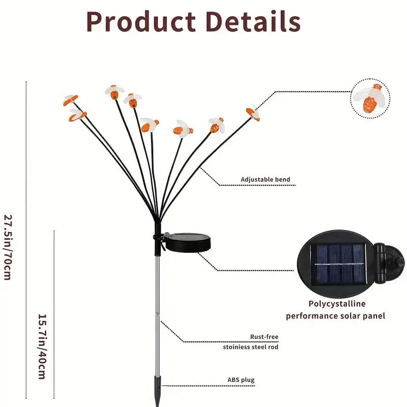 Solar Bee Garden Light