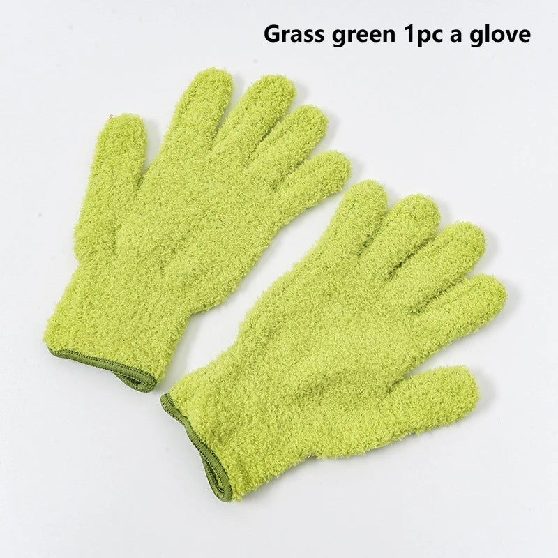 Stretchable Microfiber Dusting Gloves with Breathable Design