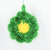 Floral Kitchen Scrubber Sponge – Non-Scratch Scouring Pad for Dishes, Pots & Pans