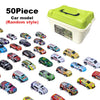 48-Piece Die-Cast Racing Car Set with Storage Case