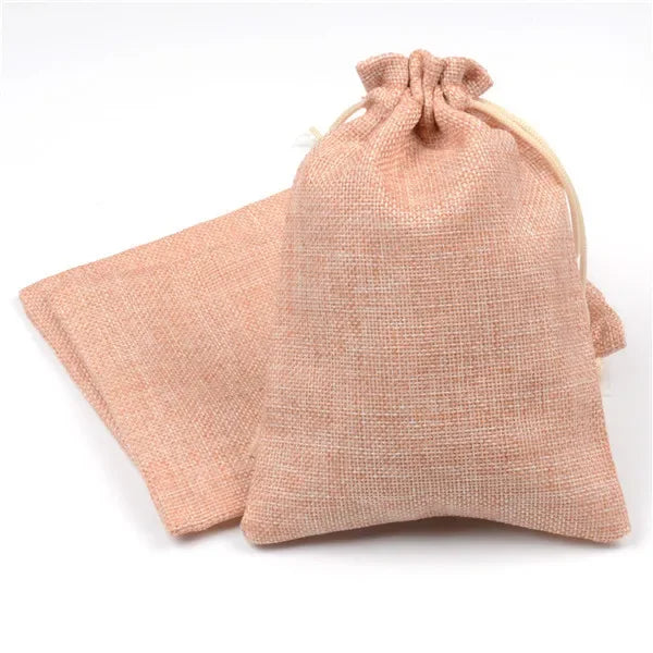 Natural Jute Gift Bags with Drawstring (5 Sizes)