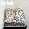 Butterfly Print Canvas Backpack for Women