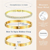 14K Gold-Plated CZ Tennis Bracelet & Bangle Set
