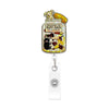 Cute Cat Acrylic ID Badge Reel with Retractable Clip