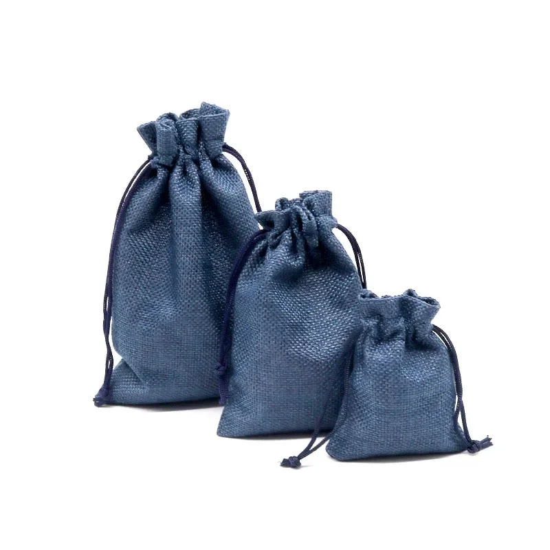 Natural Jute Gift Bags with Drawstring (5 Sizes)