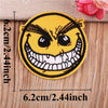 Funny Yellow Expression Embroidered Iron-On Patch