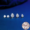 Sterling Silber Wassertropfen CZ Ohrringe
