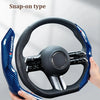 Carbon Fiber Texture Steering Wheel Cover - Anti-Slip & Comfortable Grip