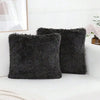 Luxury Faux Fur Throw Pillow Covers (Set of 2)