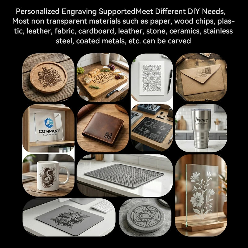 Artilume D2 Mini Laser Engraver – Portable & Foldable with 0.12mm Precision