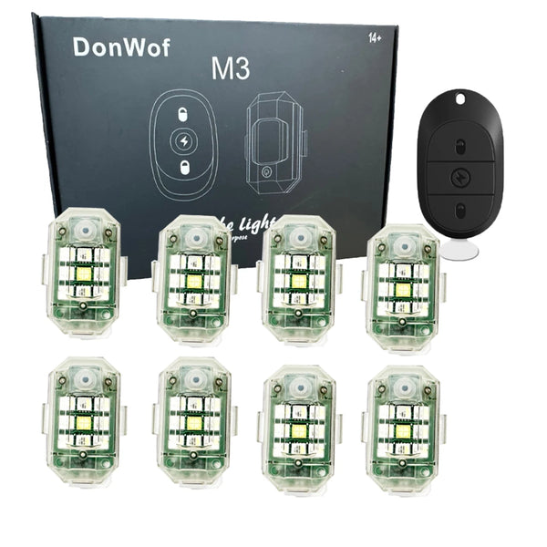 Wireless LED Strobe Light with Remote Control for Vehicles