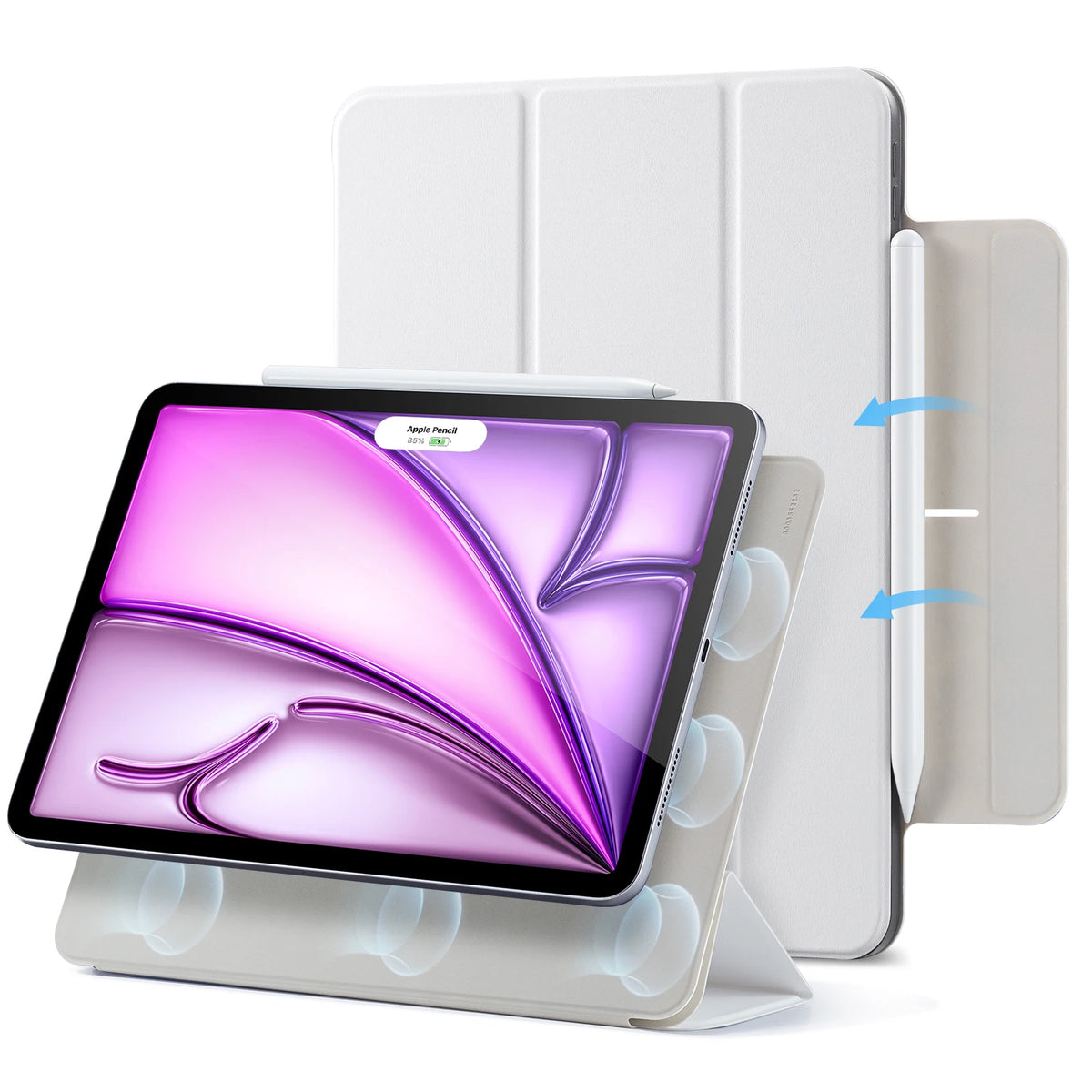 Magnetic Folio Case for iPad Air 11 Inch with Auto Wake/Sleep