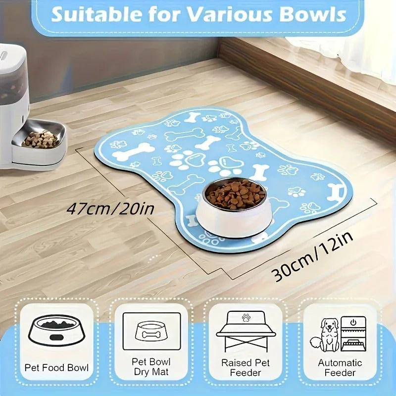 PU Pet Feeding Mat - Non-Slip & Easy to Clean