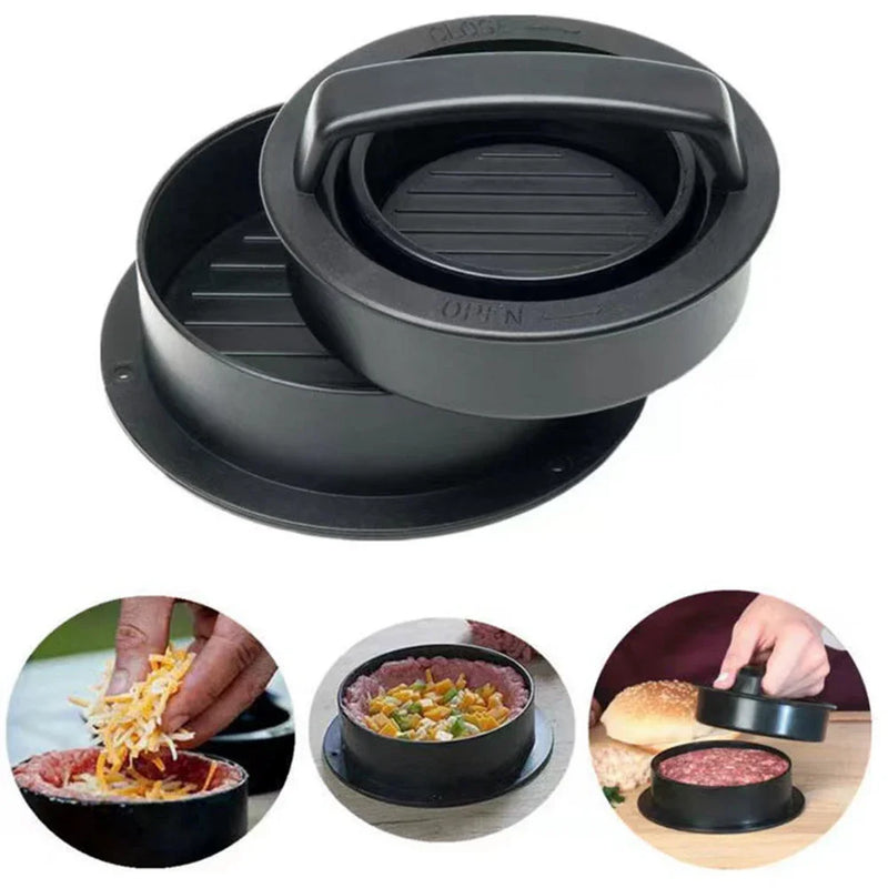 3-in-1 Hamburger-Presse & Patty-Hersteller