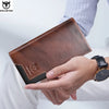 Men's Genuine Leather RFID Blocking Long Wallet with Card Holder