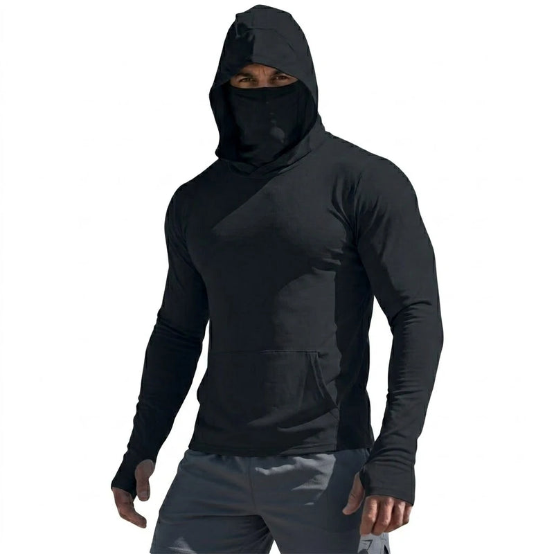 Sudadera con capucha para hombre con protección solar UPF 50+