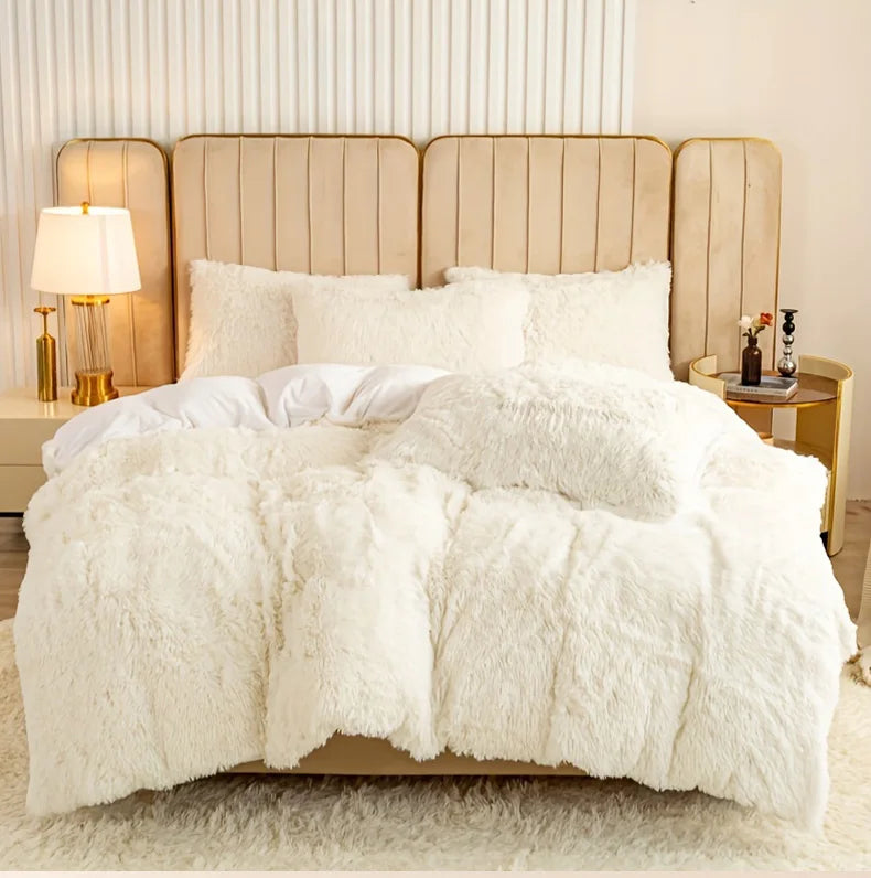 Plush 3-Piece Duvet Cover Set – Ultra-Soft Cozy Bedding