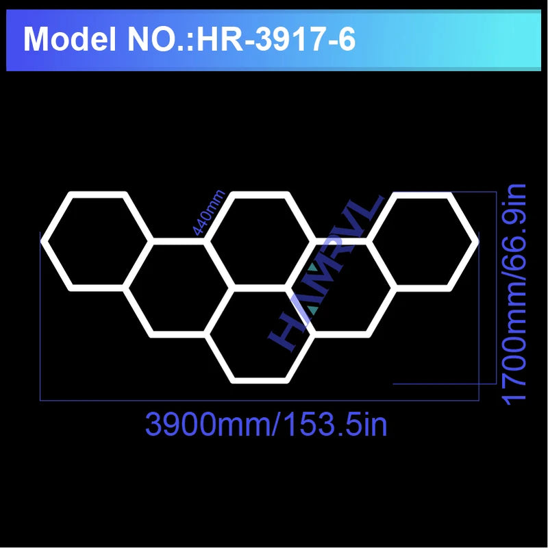 Hexagon LED Ceiling Light Panel