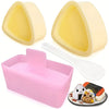 Sushi Rice Mold Set with Lid - Triangle & Rectangle Shapes