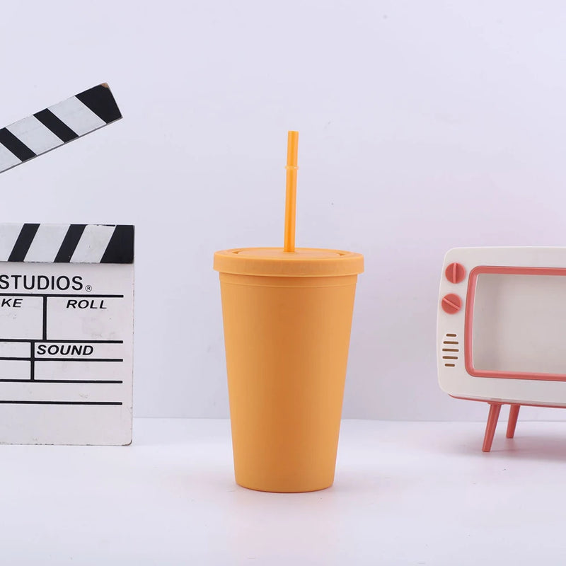 Personalized 16oz Matte Acrylic Tumbler with Lid and Straw