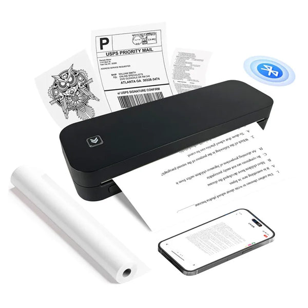 Portable A4 Thermal Printer with Bluetooth