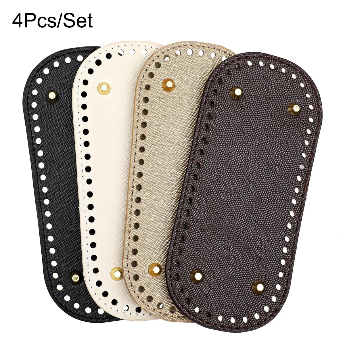 PU Leather Crochet Bag Base with Metal Feet