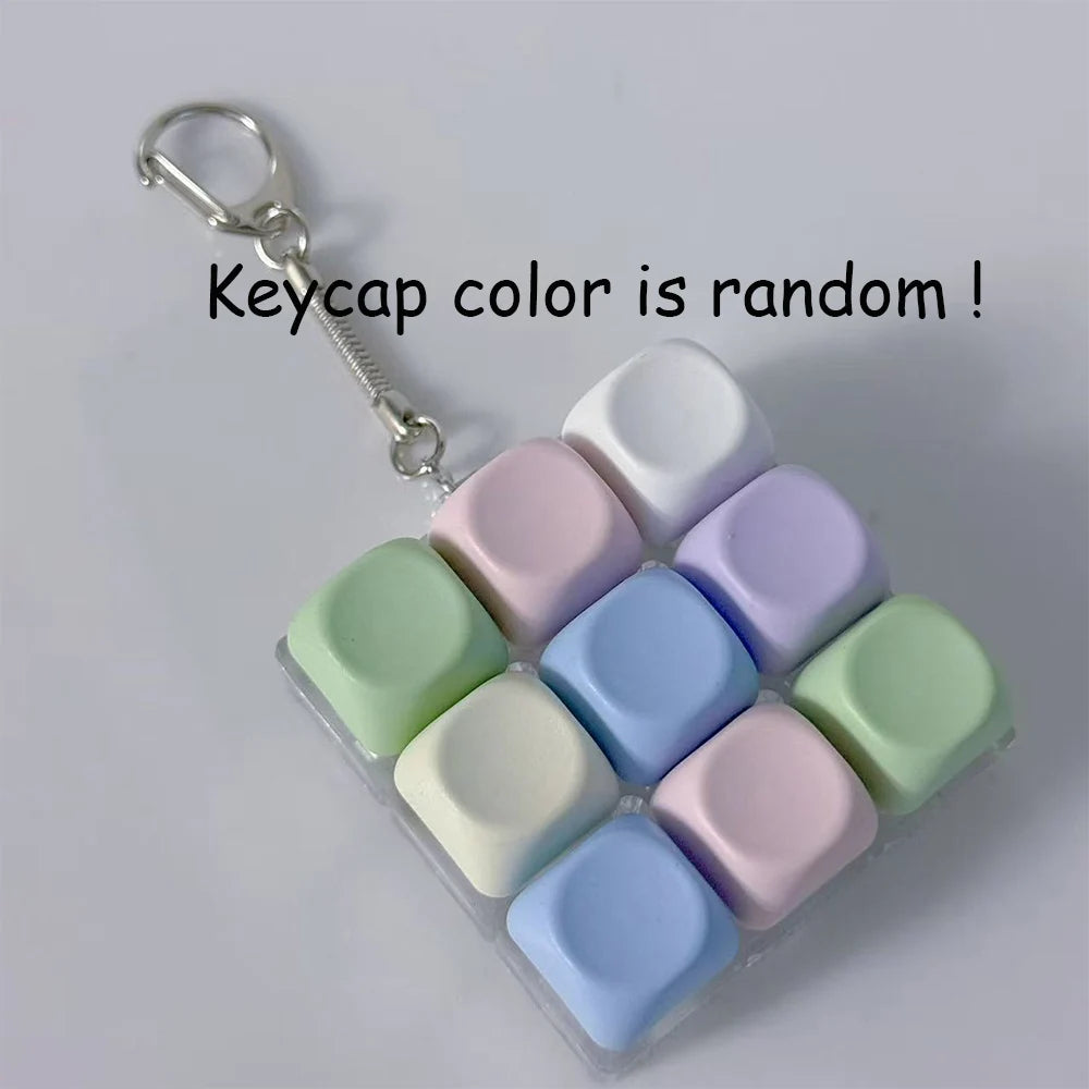 Macaron Keycap Fidget Keychain