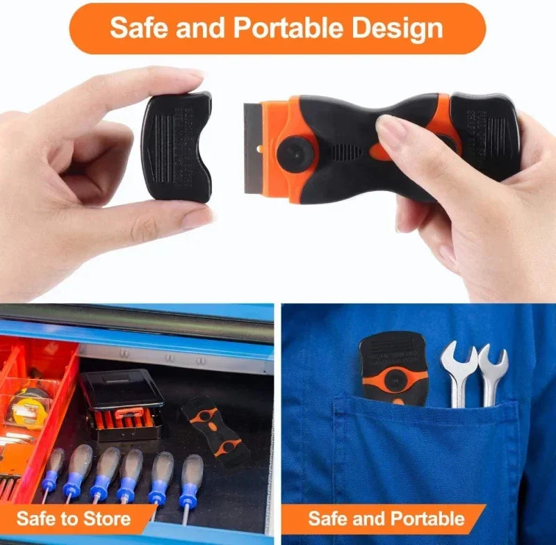 Multi-Purpose Razor Blade Scraper for Glass, Vinyl & Adhesive Removal