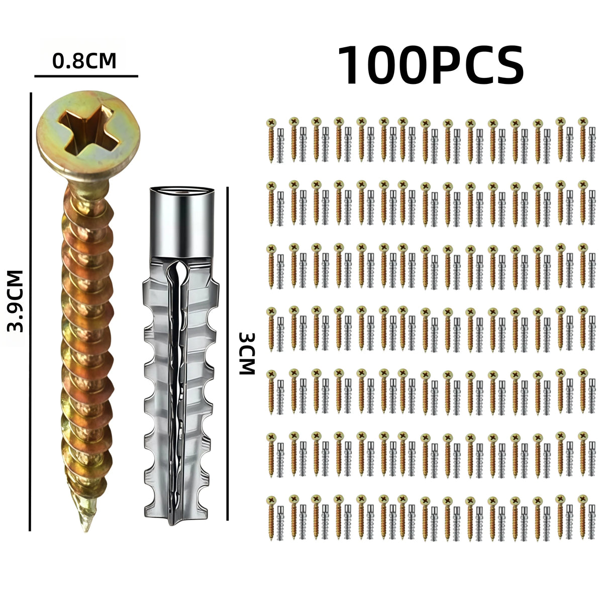 Expansion Screws for Hollow Walls – Self-Tapping Anchors (6mm & 8mm)