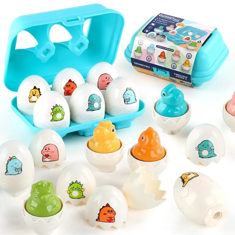 Montessori Shape-Matching Egg Puzzle Set for Toddlers