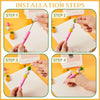 DIY Beaded Acrylic Ballpoint Pen Kit with Rotating Gradient Design