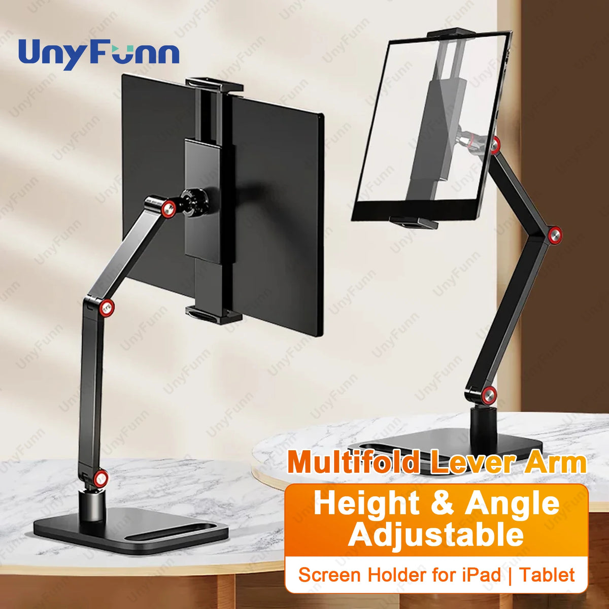 Adjustable Metal Monitor Mount for Desk Setup