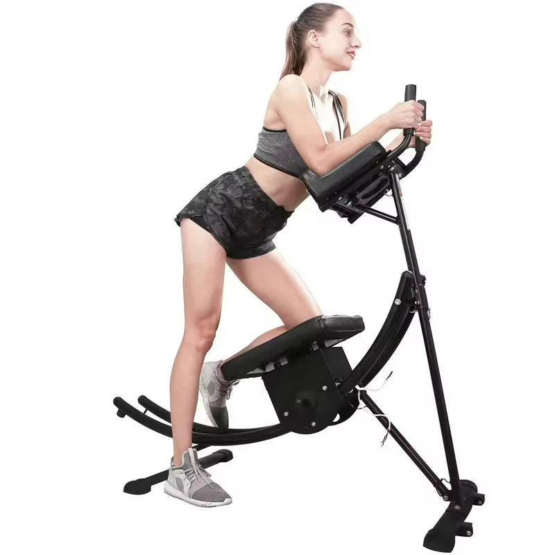 Foldable Ab Trainer with Adjustable Resistance