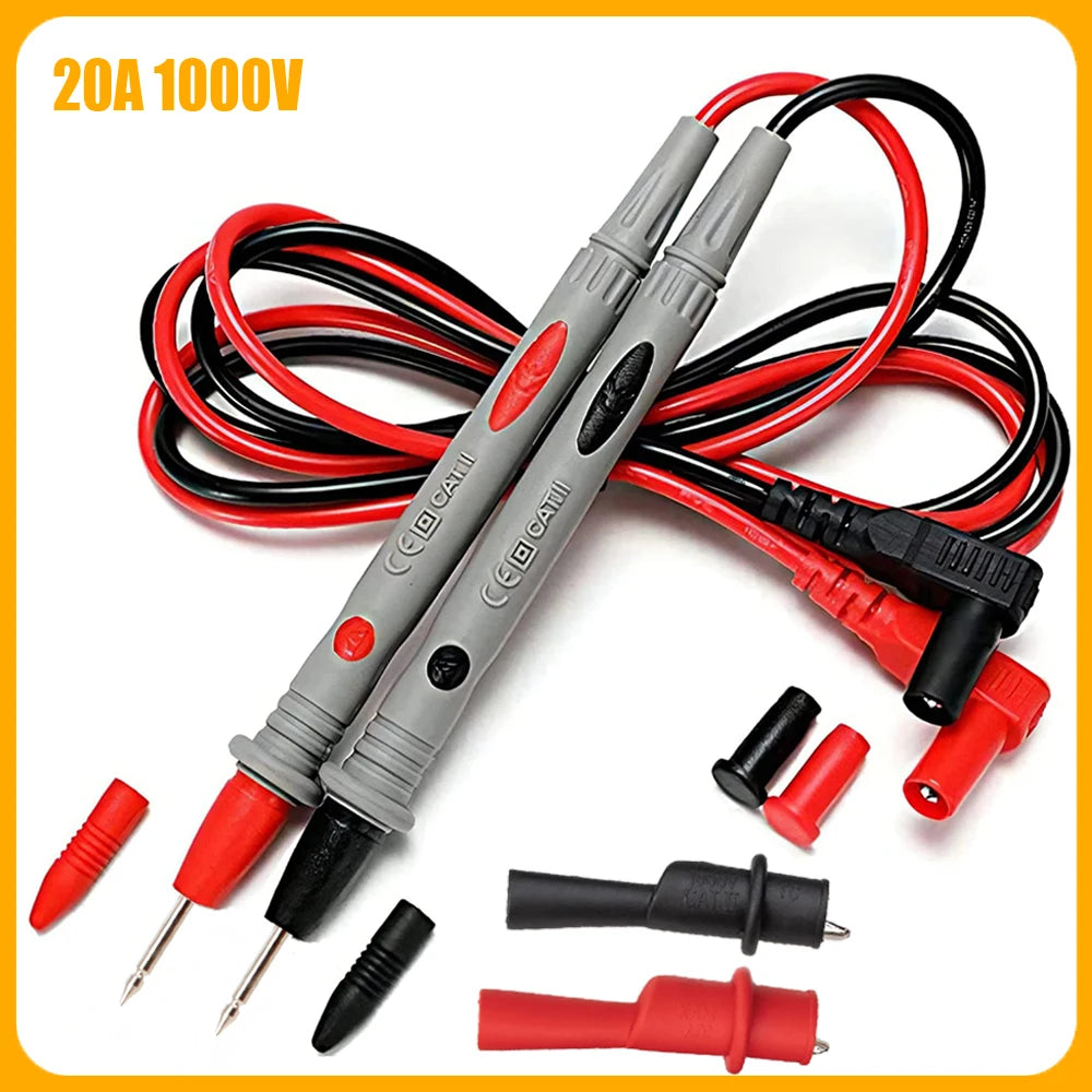 Multimeter Test Lead Kit with Needle-Tip Probes