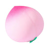 Jouet squishy rose lisse en forme de pêche.