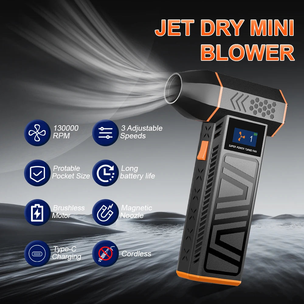 Portable Turbo Fan with 5 Nozzles