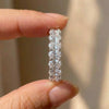 Oval Cubic Zirconia Sterling Silver Ring