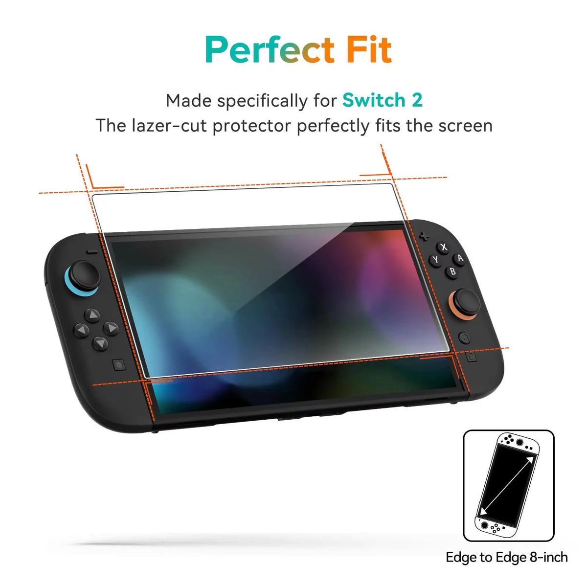 Tempered Glass Screen Protector for Nintendo Switch 2