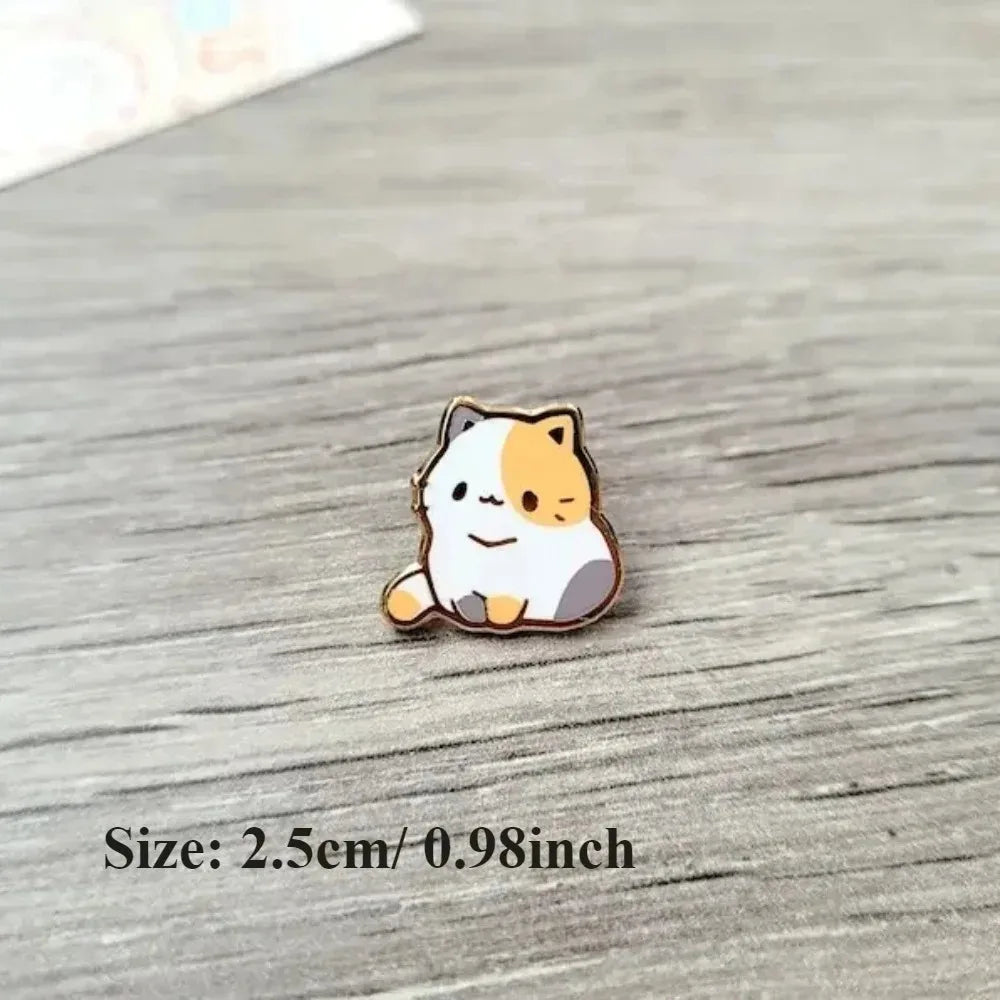 Adorable Cat Enamel Pins Set – Kawaii Kitten Brooches for Cat Lovers