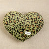 Leopard Print Heart-Shaped Plush Cushion
