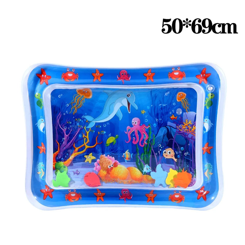 Ocean-Themed Inflatable Water Play Mat for Pets