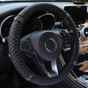 Rhinestone PU Leather Steering Wheel Cover