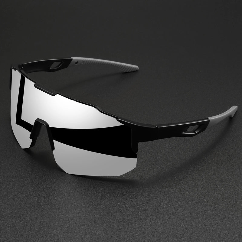 Oversized Wraparound Sports Sunglasses