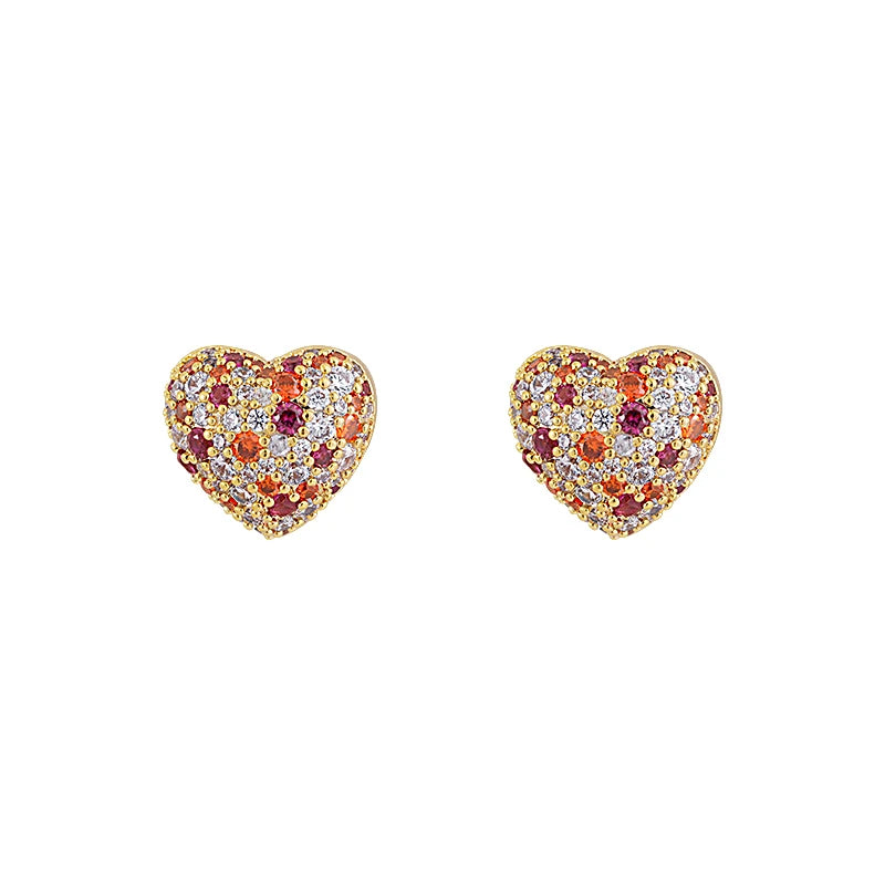 Dainty Heart Stud Earrings