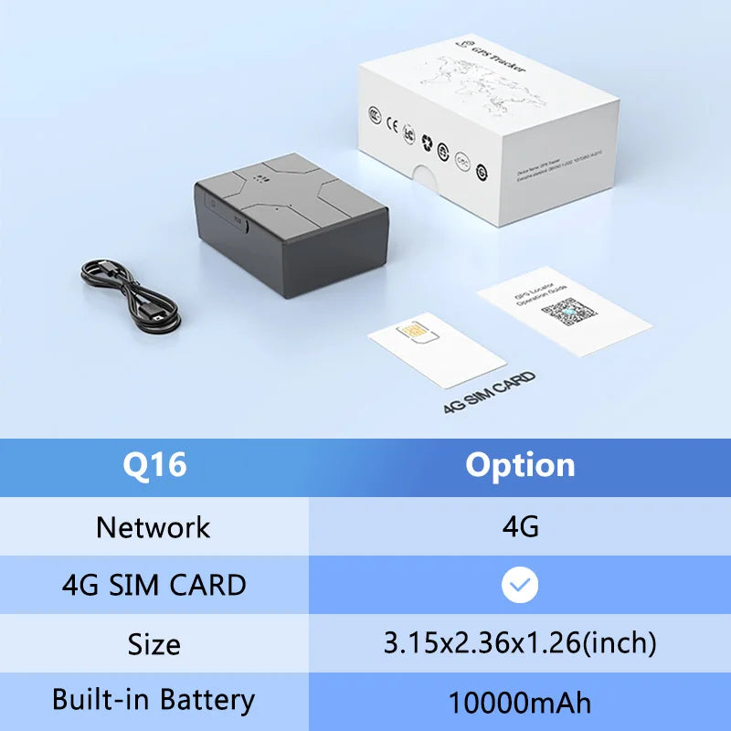 4G GPS Vehicle Tracker with Long Battery Life and Geo-Fence Alerts