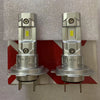 Two H7 LED headlight bulbs with canbus technology are shown against a white background.