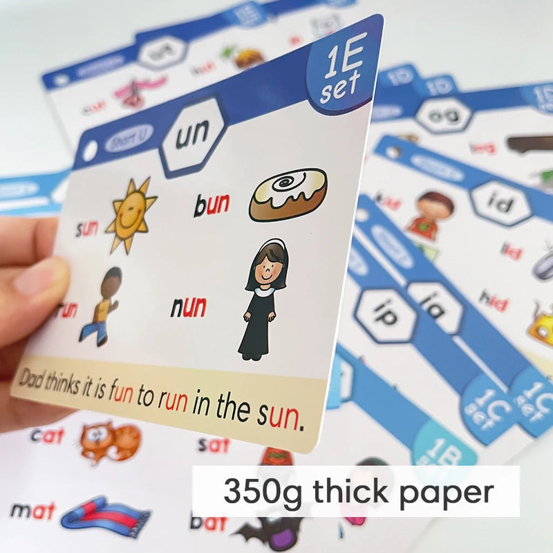 Interactive Phonics Learning Cards for Kids