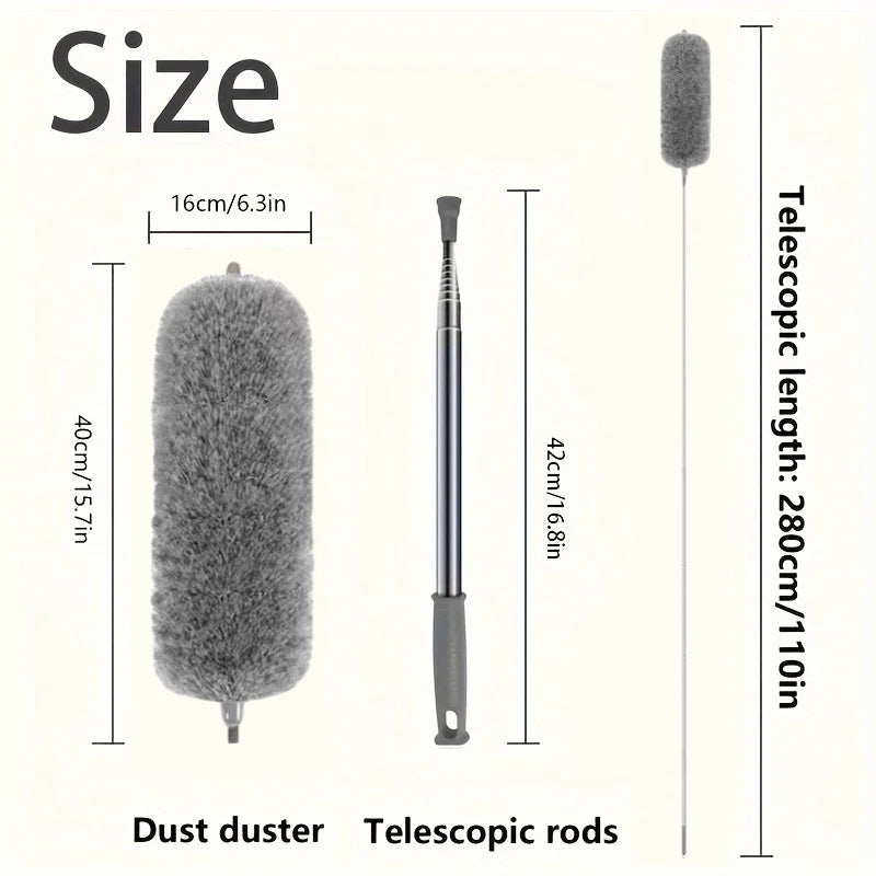 Extra-Long Retractable Duster with Flexible Head