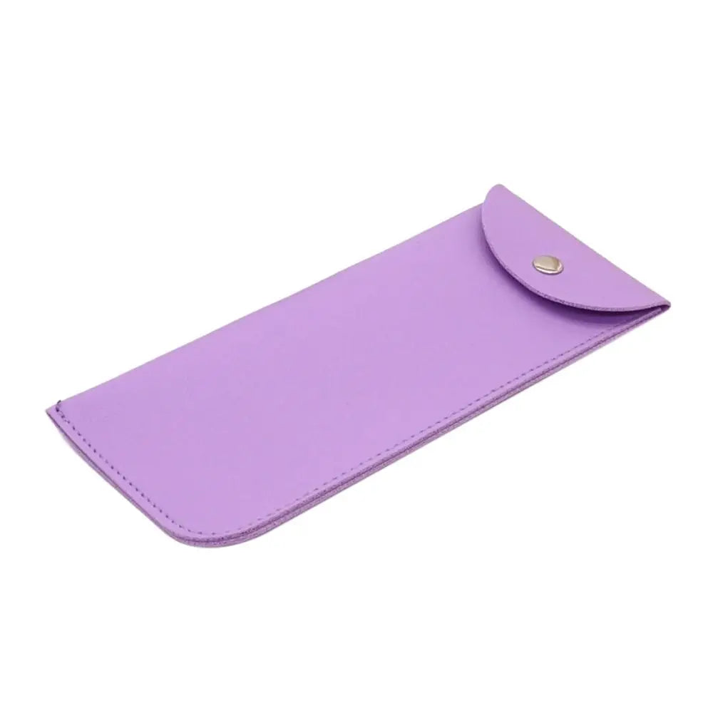 PU Leather Glasses Case with Magnetic Snap Closure
