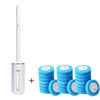 Disposable Toilet Brush Set with Wall-Mounted Holder